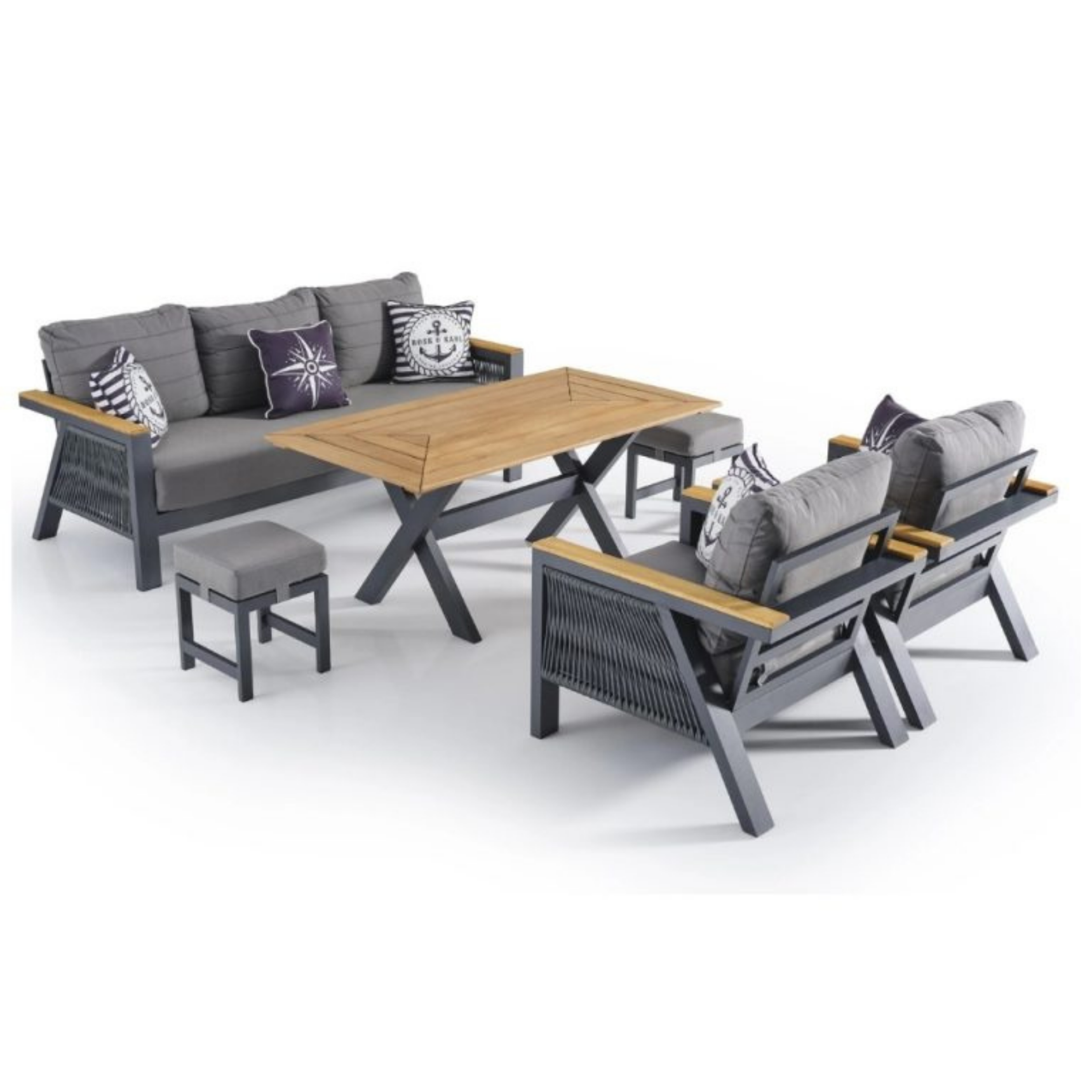 Lizbon 3+1+1 Puflu Alüminyum Grubu 1