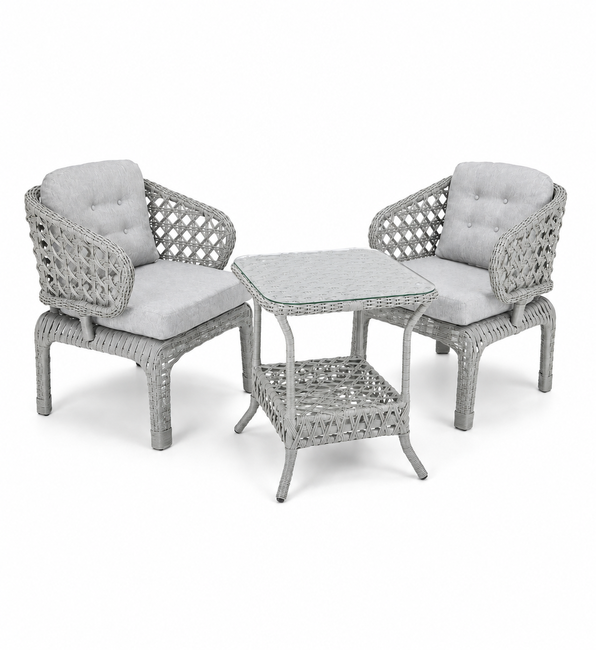 Cenevre 1+1 Raddan Bistro Set 2