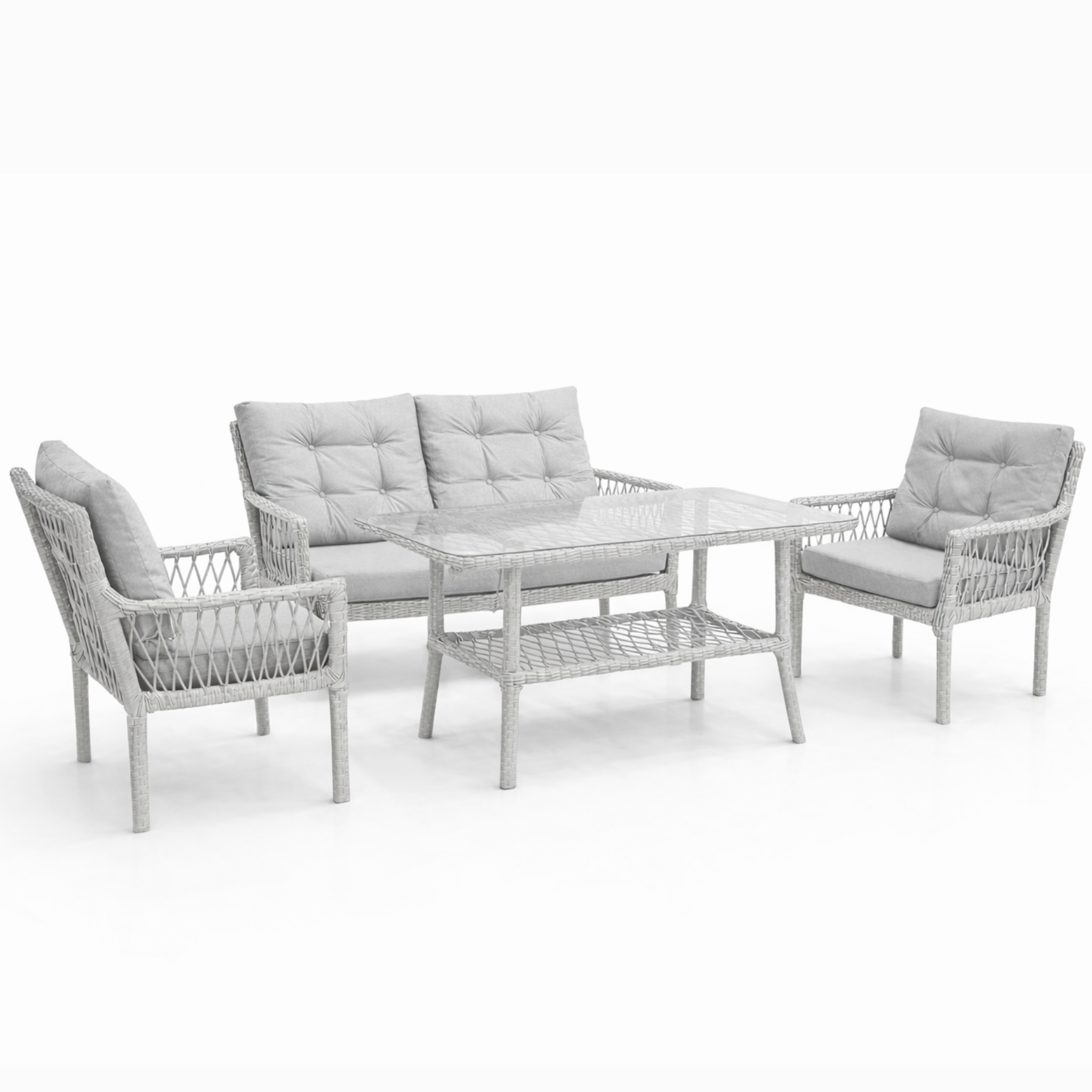 Oslo 2+1+1 Raddan Oturma Grubu - Gri