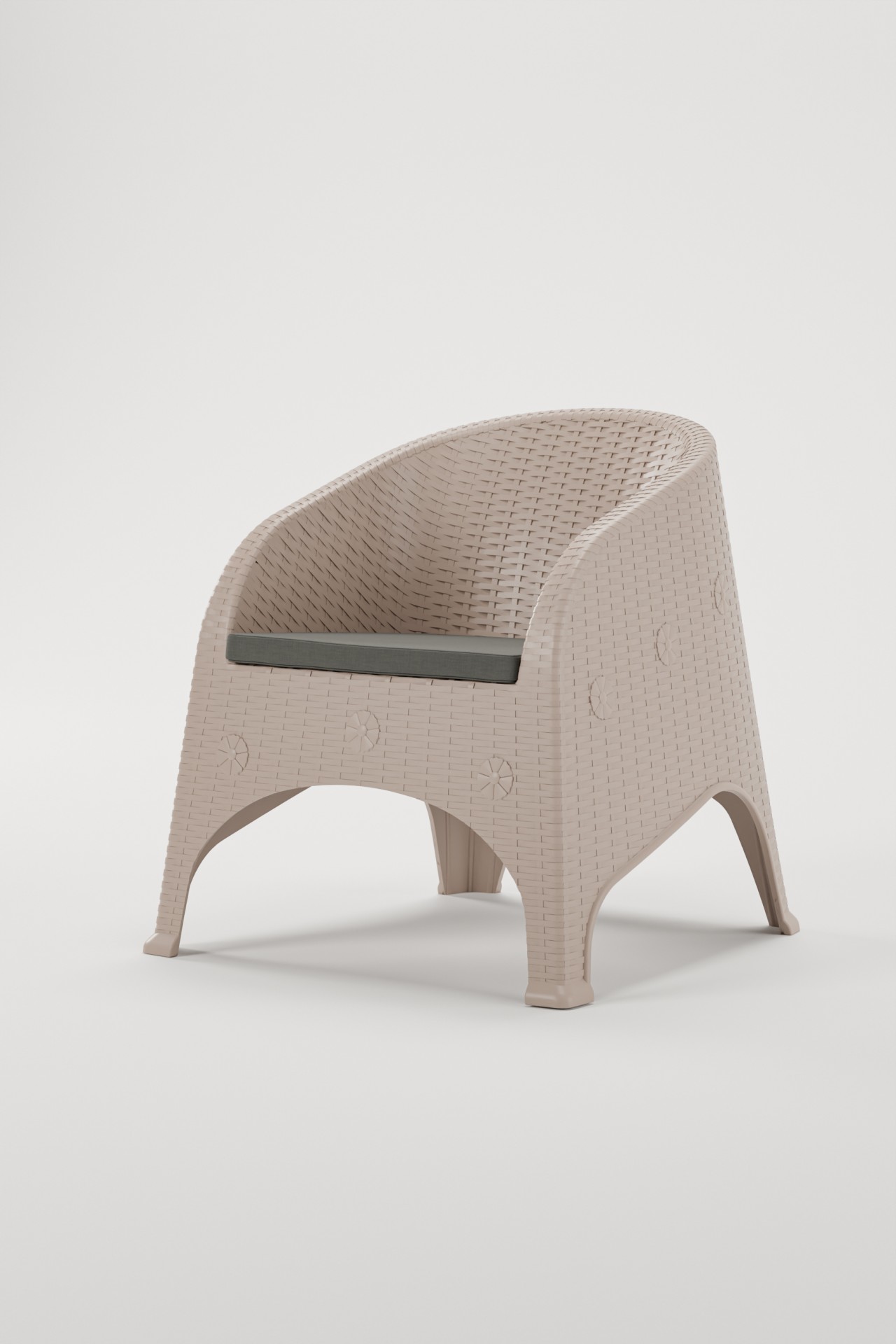 Olivia Raddan Tekli Koltuk - Kapiçino