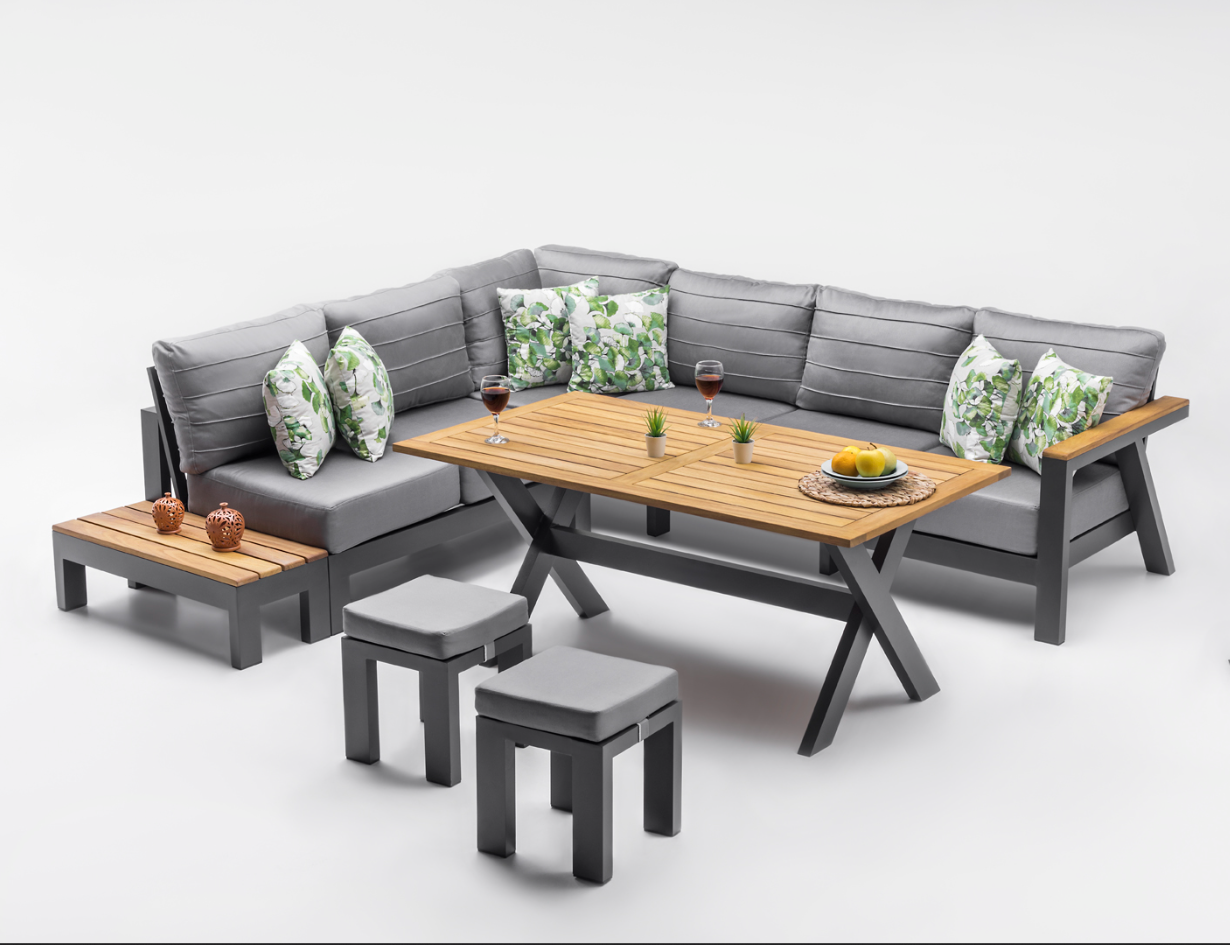 Madrid Alüminyum Köşe Takımı - Antrasit